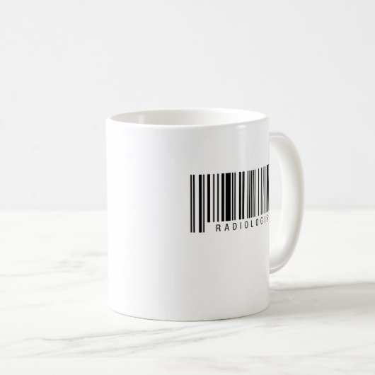 Mug Code barres de radiologue (Devant droit)
