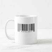Mug Code barres de radiologue (Gauche)