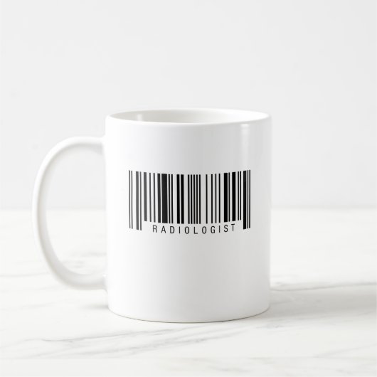 Mug Code barres de radiologue (Gauche)
