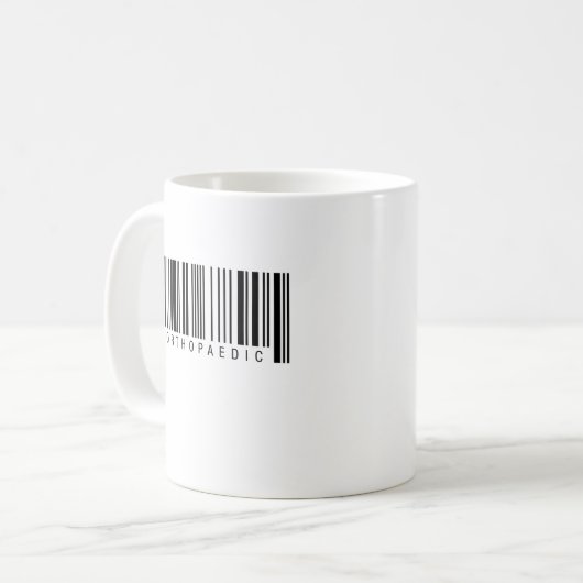 Mug Code barres orthopédique (Devant gauche)