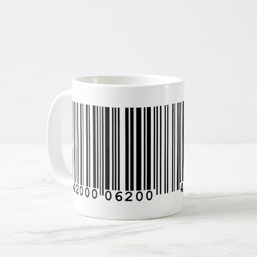 Mug Code-barres très amusant (Devant gauche)