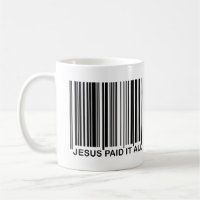 Code-barres UPC de salut chrétien Jésus a payé tou