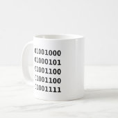 Mug Code binaire (Devant gauche)