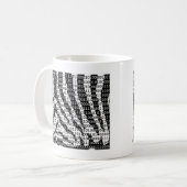 Mug Code binaire Zebra noir et blanc (Devant gauche)