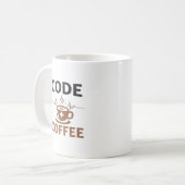 Mug Code Café Humour d'infirmière Vie (Devant gauche)