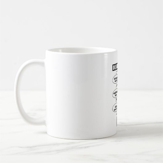 Mug Code de programmation Coding Funny Debug Gift (Gauche)