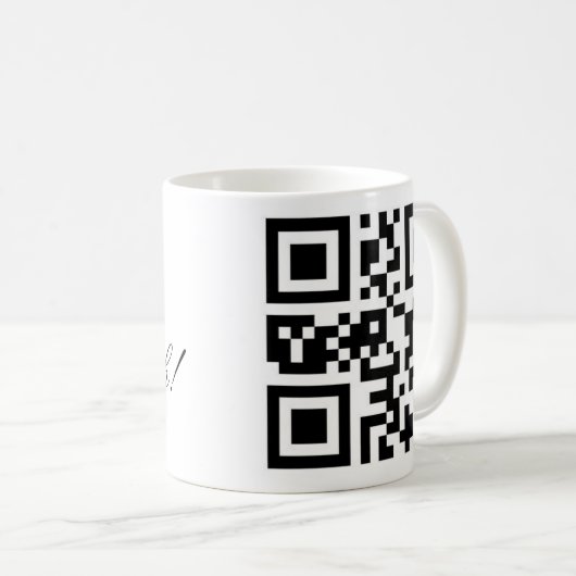 Mug Code de QR - Chanukah heureux ! (Devant droit)