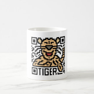 Mug Code de QR le tigre