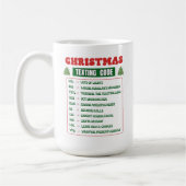 Mug Code de SMS de Noël (Gauche)