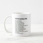 Mug Code de SMS pour personnes âgées (Gauche)