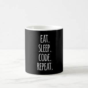 Mug code de sommeil répété code du programmeur informa