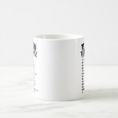 Mug Code de textage drôle pour septuagénaire (Centre)