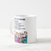 Mug Code de Textes pour les seniors (Devant gauche)