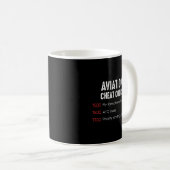 Mug Code de triche de l'aviation - Chemise amusante po (Devant droit)