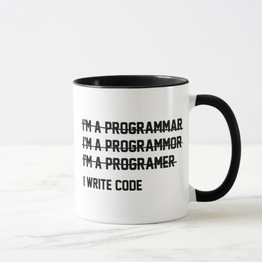 Mug Code d'écriture (Droite)