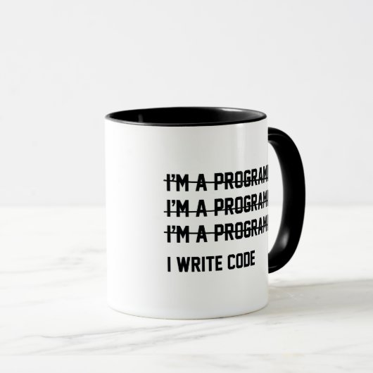 Mug Code d'écriture (Devant droit)