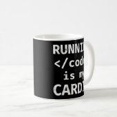 Mug Code D'Exécution De Programmer Est Mon Cardio (Devant droit)