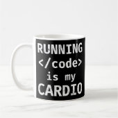 Mug Code D'Exécution De Programmer Est Mon Cardio (Gauche)
