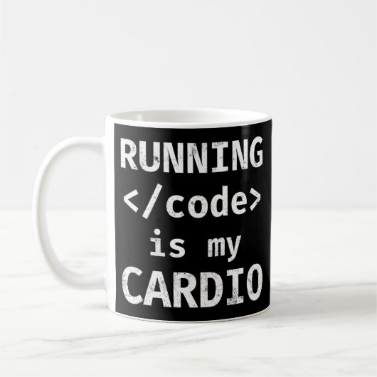 Mug Code D'Exécution De Programmer Est Mon Cardio (Gauche)