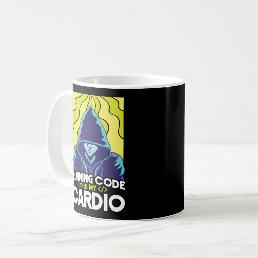 Mug Code D'Exécution De Programmer Est Mon Cardio (Devant gauche)