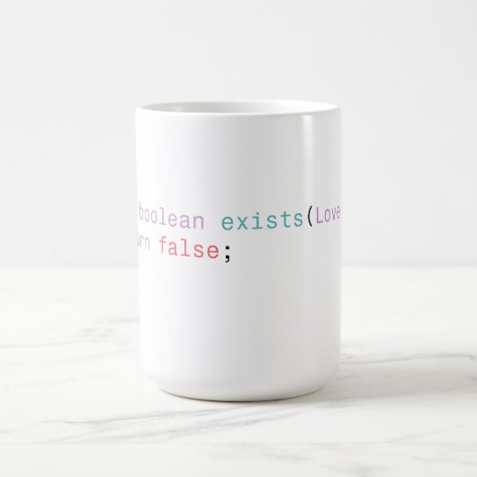 Mug Code d'extrait Java (Centre)
