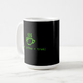 Mug Code et café La vie est bonne (Devant gauche)