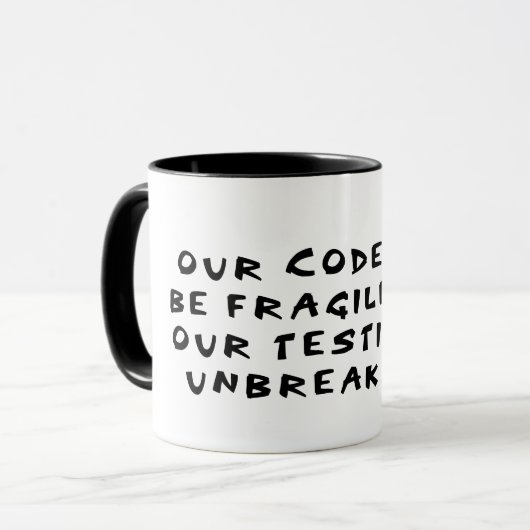 Mug code fragile test non cassable (Devant gauche)