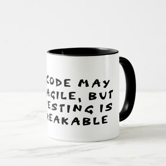 Mug code fragile test non cassable (Devant droit)