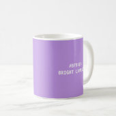 Mug Code Hex de Couleur Lavande Clair (Devant droit)
