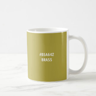 Mug Code hexadécimal couleur laiton Musique