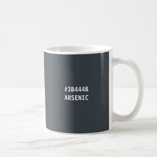 Mug Code hexadécimal de la couleur de l'arsenic (Droite)
