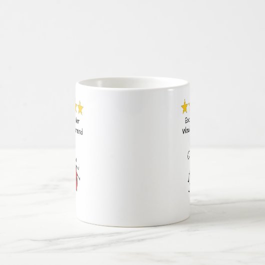 Mug Code ladybug de texte personnalisé soeur (Centre)
