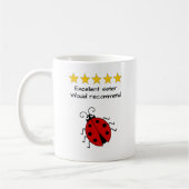 Mug Code ladybug de texte personnalisé soeur (Gauche)