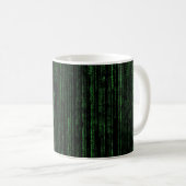 Mug Code matriciel | La matrice | Noir et vert (Devant droit)