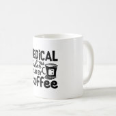 Mug Code médical Fueled by Coffee Programmer Coding (Devant droit)