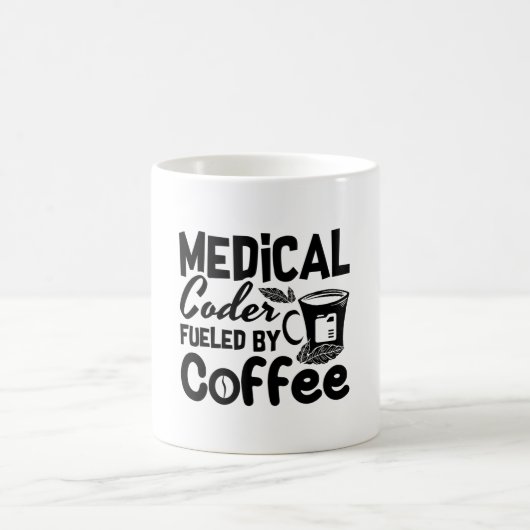 Mug Code médical Fueled by Coffee Programmer Coding (Centre)