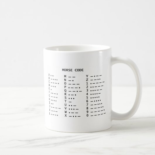 Mug Code Morse (Droite)