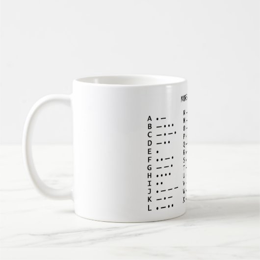 MUG CODE MORSE (Gauche)