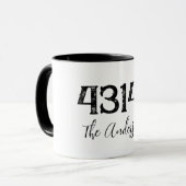 Mug Code Postal en détresse (Devant gauche)