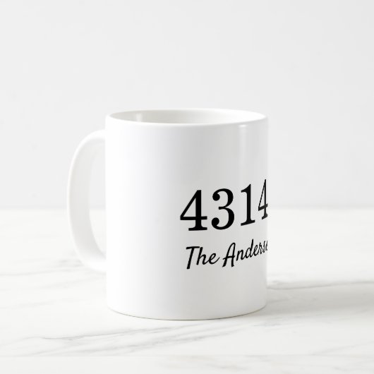 Mug Code Postal en Détresse (Devant gauche)
