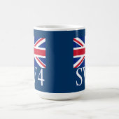 Mug Code postal SW4 de Londres avec Union Jack (Centre)