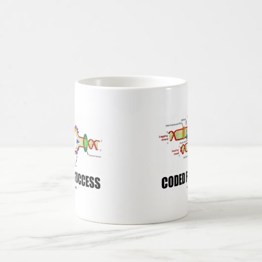 Mug Codé Pour Réussite (Réplication De L'ADN) (Centre)