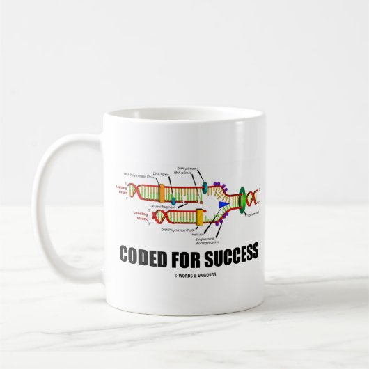 Mug Codé Pour Réussite (Réplication De L'ADN) (Gauche)