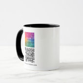 Mug Code QR combiné avec logo d'entreprise personnalis (Devant gauche)