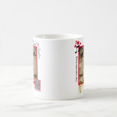 Mug Code QR de chanson photo moderne rouge et or perso (Centre)
