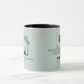 Mug Code QR de contact pour l'enseigne d'une entrepris (Centre)