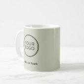 Mug Code QR de logo d'entreprise personnalisé (Devant gauche)