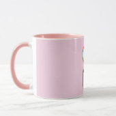 Mug Code QR Logo Simple Entreprise Rose (Gauche)