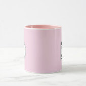 Mug Code QR Logo Simple Entreprise Rose (Centre)