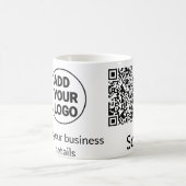 Mug Code QR minimal simple ajouter logo scanner nom du (Centre)